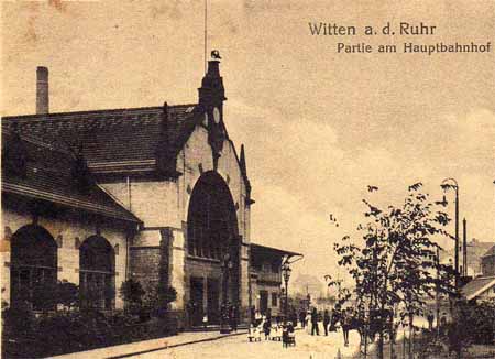 Bahnhof Witten-West, heute Hauptbahnhof